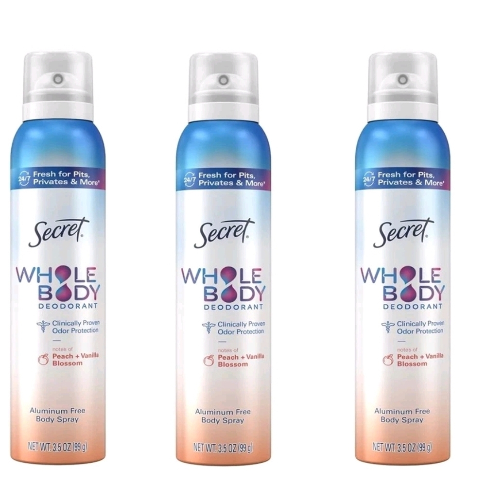 Whole Body Deodorant Spray - Peach & Vanilla Blossom